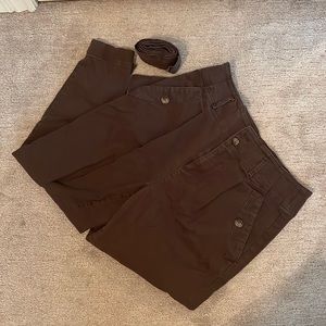 LOFT HIGH-WAIST TIE PANTS